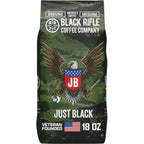 Black Rifle Coffee Medium Roast Ground Coffee Just Black 18 oz