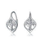 WINNICACA Tree of Life Earings for Women Sterling Silver Tree of Life Leverback Earrings Jewelry Gifts for Women Birthday Christmas Xmas