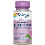 SOLARAY Butterbur Root Extract 50 mg Supplement for Men & Women - Powerful Herbal Support, Vegan Butterbur Capsules - 60 Veg Caps