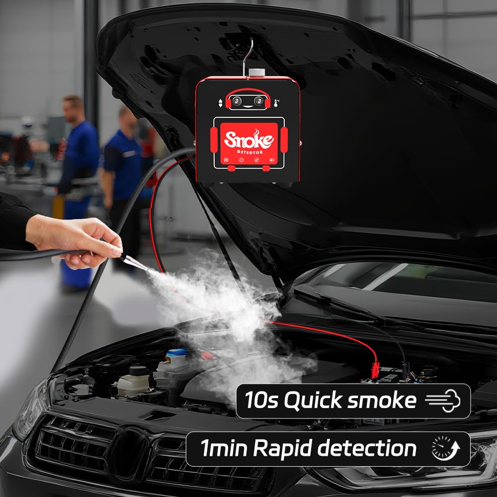 Solary Automotive Smoke Leak Tester - SD101 Professional Diagnostic Device Kit for EVAP and Vacuum Leak Detection in Auto Repair Shops, Automotive Service Technician