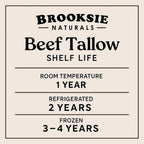 100% Pure & Grass Fed Beef Tallow 7 Lb. Rendered Bulk | No Additives | For Soaps, Balms, Candle, Skincare | Non-GMO and Gluten-free