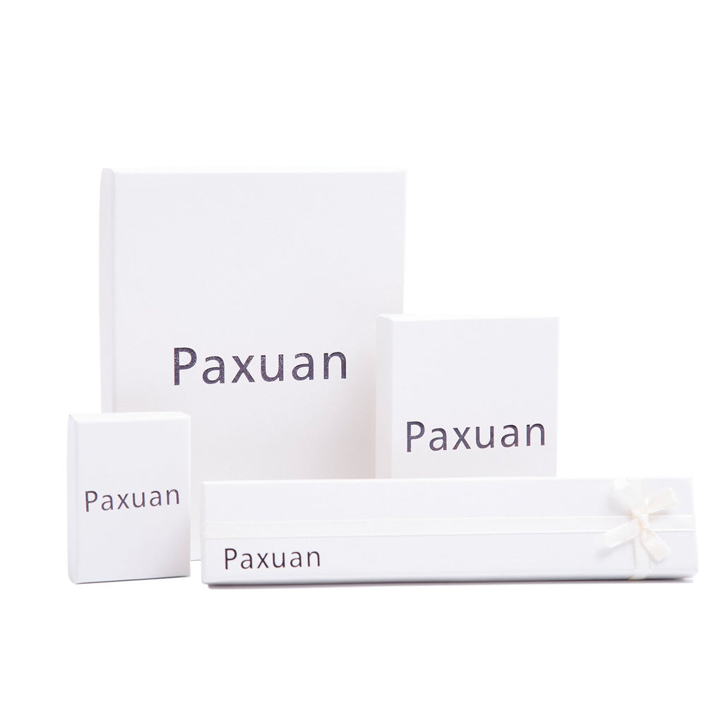 Paxuan Womens White Clear Rhinestone Crystal Wedding Bridal Bridesmaid Bracelet Jewelry Link Tennis Bracelet