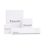 Paxuan Womens White Clear Rhinestone Crystal Wedding Bridal Bridesmaid Bracelet Jewelry Link Tennis Bracelet