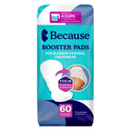 Because Overnight Booster Pads Fit All Adult Diapers, Helps Keep Your Adult Diaper Active All Night, Adds 4 Cups to Incontinence Underwear, Extra Absorbency, 60 Count