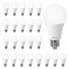 DEGNJU A19 Light Bulbs, 100 Watt 5000K Daylight Light Bulbs, 1500 Lumens, E26 Standard Base, Non-Dimmable, 13W Bright White LED Bulbs for Bedroom Home Office, 24 Pack
