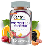 Multigummies Supplements, Gummy Vitamins for Women Silver 50 Plus Multivitamin, with Vitamin D, B6 & B12, Vitamins and Supplements, Gummies Fruit Flavor, 80 Count Gummies (Women 50+, 80ct) (80)