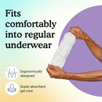 Because Incontinence Pads for Women - Extra Heavy Absorbency, Overnight Postpartum Incontinence Liners, 12hr Nighttime Leak-Free Protection, 20 Count
