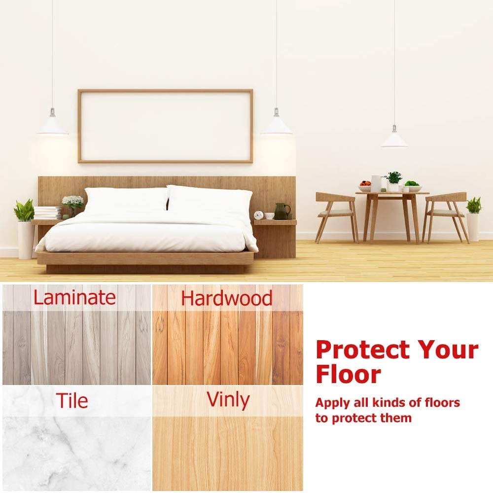 Yelanon Non Slip Furniture Pads -18pcs 3" Grippers Hardwood Floors, Non Skid for Furniture Legs,Self Adhesive Rubber Furniture Feet, Anti Slide Furniture Floors Protectors for Keep Couch Stoppers