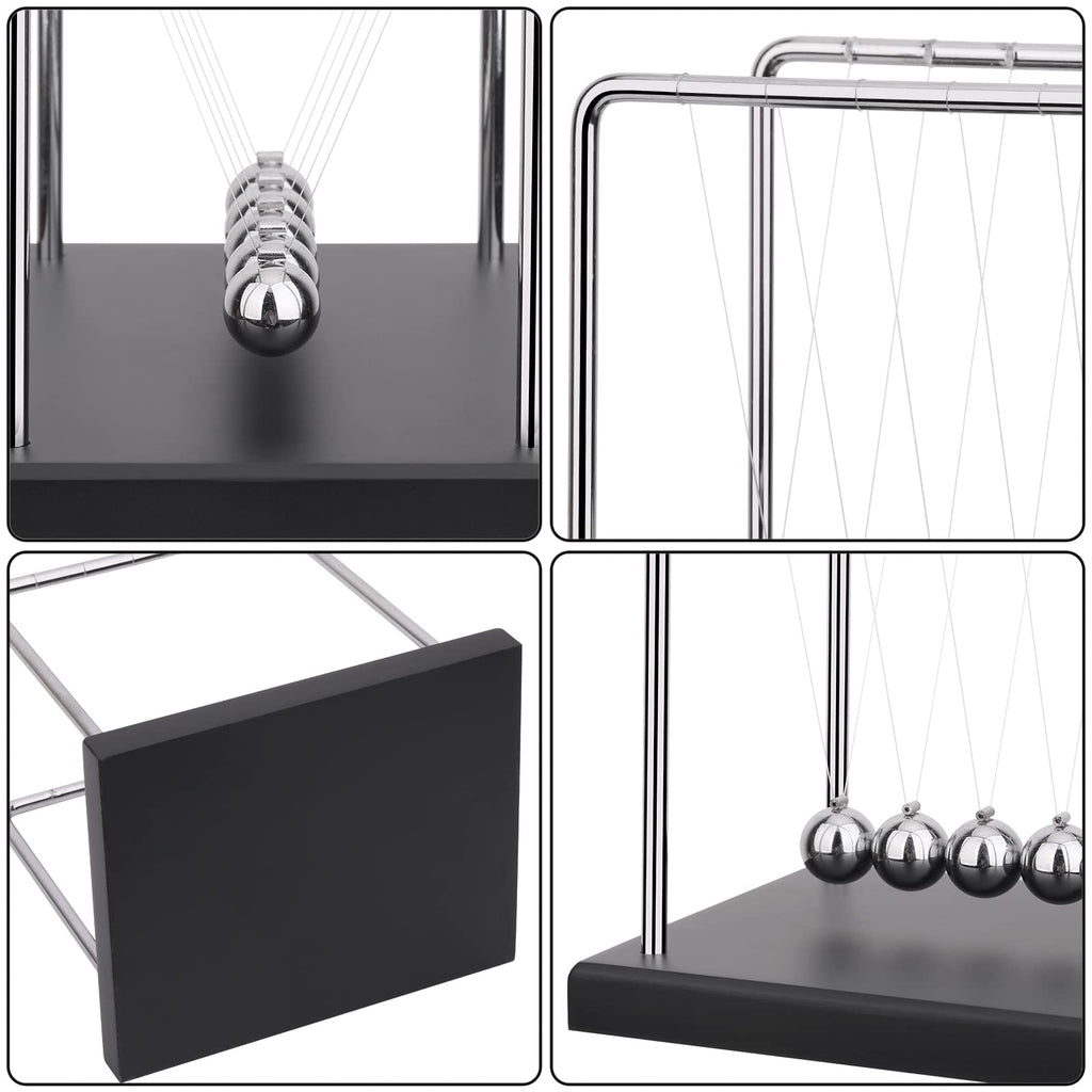 QLKUNLA Newtons Cradle Balance Balls Science Physics Gadget Desktop Decoration Kinetic Motion Toy for Home and Office(7 Beads) (7 Beads)