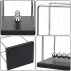 QLKUNLA Newtons Cradle Balance Balls Science Physics Gadget Desktop Decoration Kinetic Motion Toy for Home and Office(7 Beads) (7 Beads)