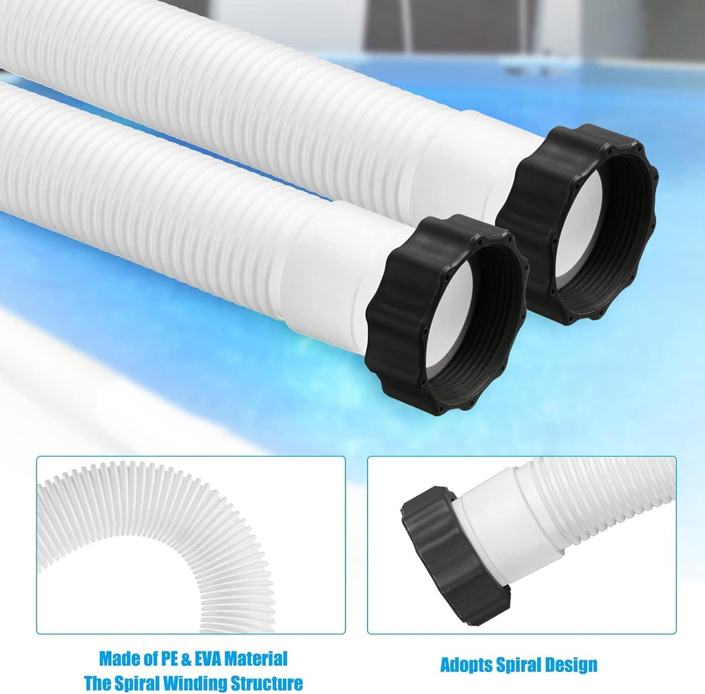 1-1/2 Inch × 20 Inch Accessory Pool Pump Replacement Hose for Intex Sand Filter Pumps & Saltwater Systems 26371CA 26371EH 28647EG (1, 20inch)