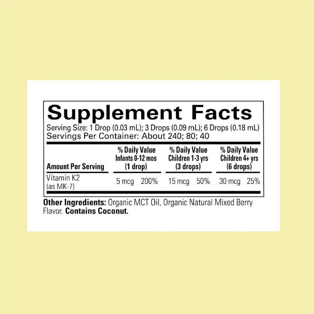 ChildLife Essentials Organic Vitamin K2 Drops 0.25 Fl Oz (Pack of 1)