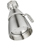 Angle Simple Shower Head, Brass High Flow Shower Sprayer Head, Adjustable Angle and Water Flow, G 1/2, Brushed Nickel