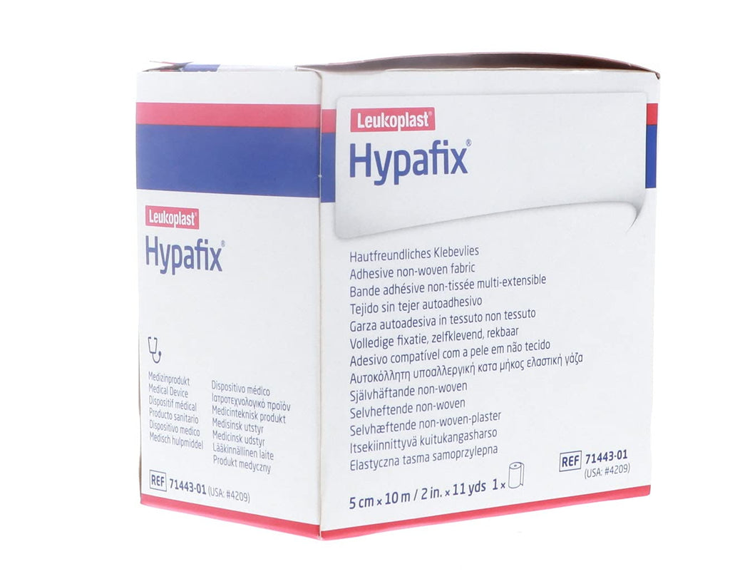 Hypafix Dressing Retention Tape 2 Inch x 10 Yards - Pack of 2 Rolls, Original Version