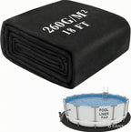 Niuyhe 18ft Pool Mats for Floor, 260G/M² Thicke Geotextile Material Pool Ground Pad, Precut Round Pool Liner Pad for Above Ground Bottom Protects and Extends The Life of Your Swimming Pool