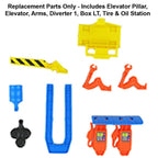 Replacement Parts for Ultimate Garage - Hot Wheels Ultimate Garage Vehicle Playset FTB69 ~ Replacement Parts Bag 3 ~ Includes Elevator Pillar, Elevator, Arms, Diverter 1, Box LT, Tire & Oil Station