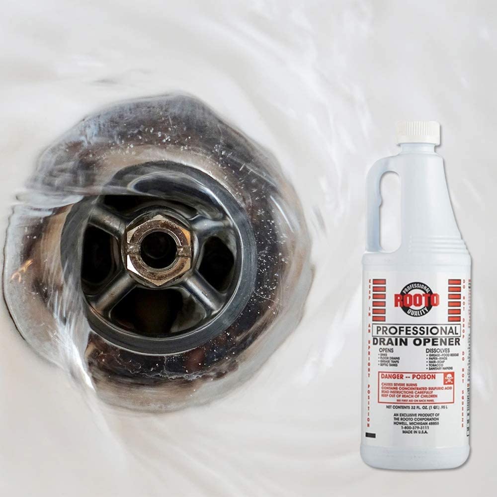 Rooto Professional Drain Opener|Deep Penetration|Opens Drains|Dissolves Grease and Residues from Septic Tanks,Bathrooms,Toilets,Kitchen Pipes|Easy to Use for Homes,Hospitals,Offices,Restaurants,etc.
