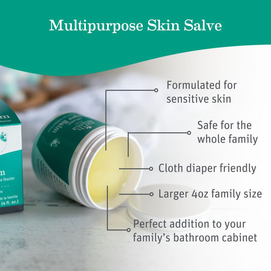 Earth Mama Organic Diaper Balm, Calendula Baby Diaper Cream, 4 fl oz
