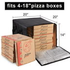 musbus Pizza Carrier Insulated Bags Large for Deliveries, Insulated Pizza Carrier Delivery Bag 20 x 20 inch inches Food Bag for Personal and Professional Use (Black), Black, 20W x 20D x 14H, Modern