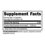 Primaforce Creatine Monohydrate Capsules - 240 Capsules, 3,000mg per Serving, Gluten Free and Non-GMO