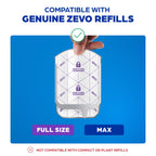 Zevo Flying Insect Traps - Plug-in Indoor Fly Trap and Bug Light Trap Refill with Blue and UV Light - No-Mess Cartridge for House Flies, Fruit Fly Trap and Gnats (4 Plug-in Bases and 4 Cartridges)