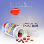 RXZELL Adult Cough Relief, Dextromethorphan HBr 15mg (200 Softgels), 8 Hour Long Lasting, Non-Drowsy, Cough/Bronchial Suppressant