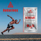 Audacious Nutrition KetoStart | Exogenous Ketones Powder with Electrolytes | Caffeine Free | Tropical Flavor Electrolyte Powder for Energy, Strength & Focus (10x Ketones Drink Mix Packets)