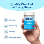 BeLive Vitamin D3 Gummies with B12 Vitamins - 60 Ct I Immune Support Gummies with Vegan Vitamin B12 & D3, Provides Enhanced Bone & Muscle Strength, Hearth Health and Energy - Strawberry Flavor