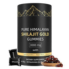 Shilajit Gummies for Men and Women, Himalayan Shilajit Gummies, 100% Natural Gold Grade Shilajit Riched with Ashwagandha Fulvic Acid & 85+ Trace Minerals, No Added Sugar, Vegan, Non-GMO - 60 Gummies