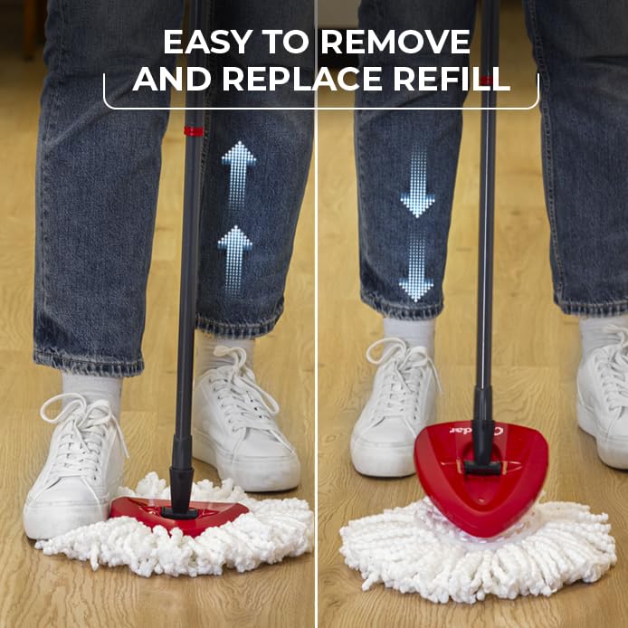 O-Cedar EasyWring Spin Mop Microfiber Refill (Pack of 4)