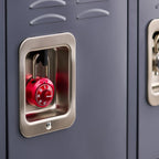 Master Lock 1530T Locker Lock Combination Padlock, 2 Count (Pack of 1), Colors May Vary, Red