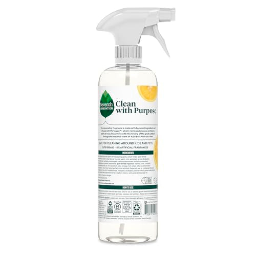 Seventh Generation All Purpose Cleaner Rejuvenating Yuzu Basil,For All Surfaces,23 fl oz,(Pack of 8)
