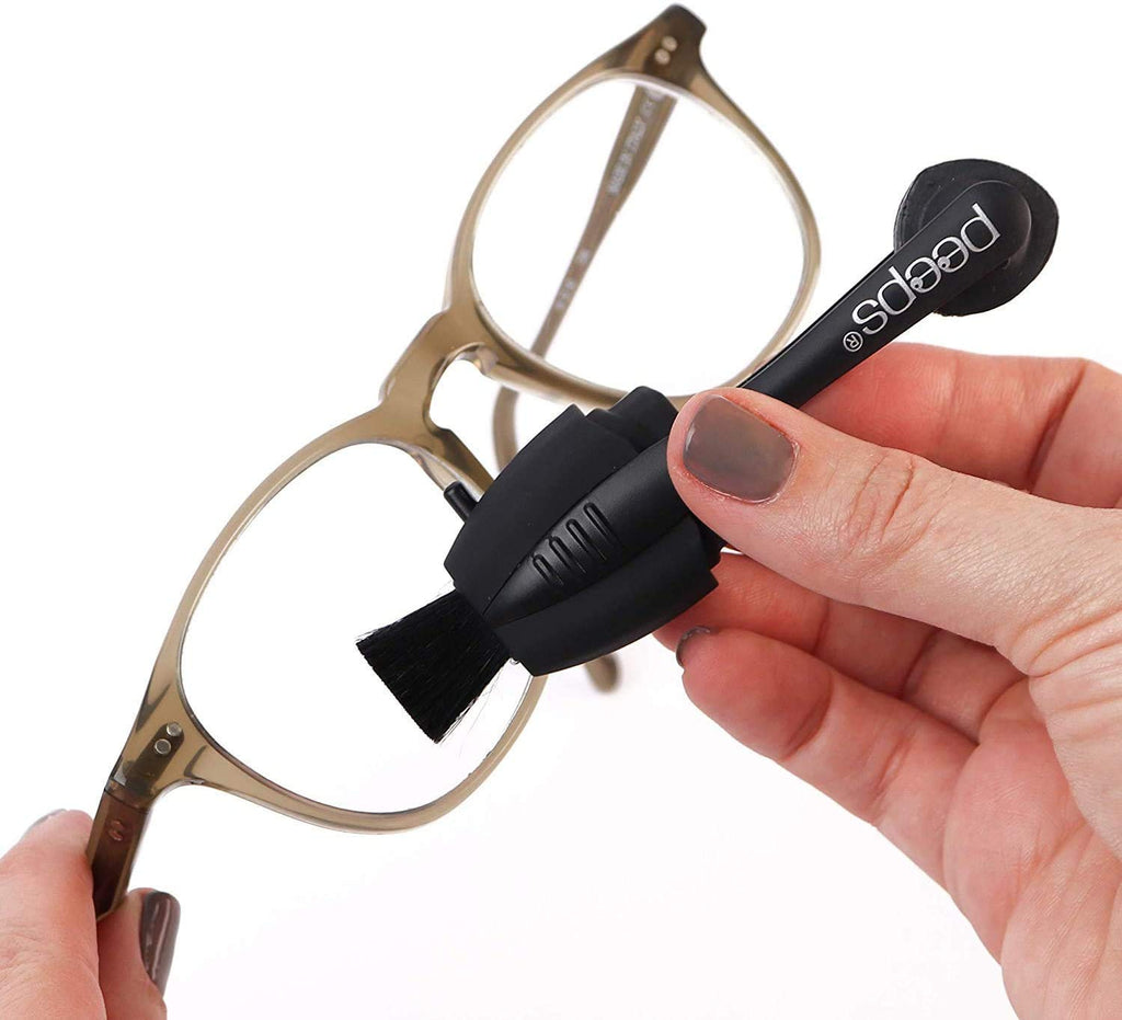 CarbonKlean Peeps Eyeglass Lens Cleaner - Efficient and Durable Carbon Microfiber Technology - Exclusively Used by NASA - 500 Uses (Soft Touch Pink)