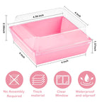 IFUCTYE 50-Pack Disposable Charcuterie Boxes with Clear Lids - 4 Inch To Go Paper Mini Charcuterie Box for Charcuterie, Fruits & Desserts | Gift-Ready Food Presentation Boxes