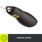 Logitech Wireless Presenter R400 USB A PowerPoint Clicker with Laser