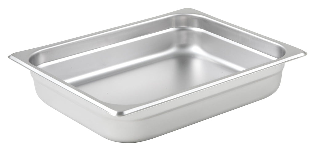 Winco Anti-Jam Half X 2-1/2", 2.5" Deep, Stainless Steel