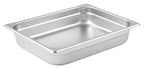 Winco Anti-Jam Half X 2-1/2", 2.5" Deep, Stainless Steel