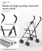 OS MOTOR Pet Stroller with 4 Wheels for Small/Medium Pets, Portable Travel Foldable Carrier Jogger for Dog Cat Puppy Kitty, Rear Wheel Breaks, Storage Basket, Visible Mesh Weather Cover (Navy Blue)