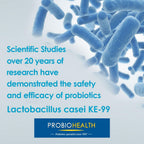 Probiohealth: Probiotics 6 Billion CFU, Probiotics for Women and Men, Lactobacillus casei (KE-99), FOS, Trehalose, Vegetarian Capsules, 60 Count
