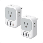 TESSAN European Travel Plug Adapter 2 Pack, Type C Plug