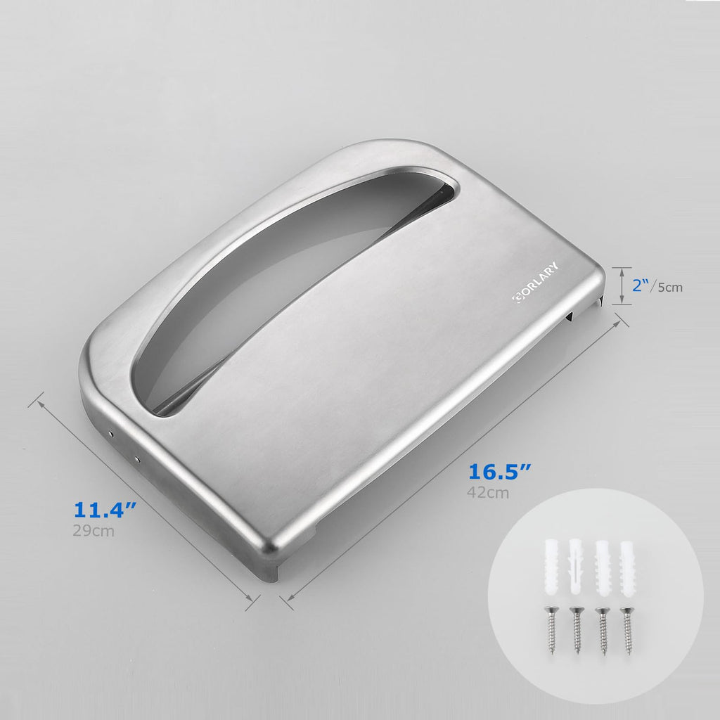 Gorlary Commercial Toilet Seat Cover Dispenser Wall Mount, Large Capacity