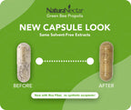NaturaNectar - Green Bee Propolis Capsules - NSF Contents Certified Brazilian Green Propolis - Gluten-Free Propolis Supplements with Flavonoids - Naturally Sourced Through Ethical Beekeeping (60pcs.)
