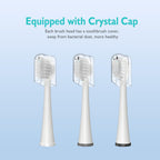 Replacement Flossing Toothbrush Heads for Waterpik and ZoCCee - Compact Floss Brush Head- 3 Count - White