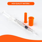 1ML Syringe with 31G 5/16" Needle, 100PACK Individually Wrapped Lab Supplies (1CC 31G 5/16"-100PACK)