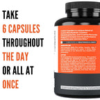 Crazy Muscle Creatine Capsules, 5g of Premium 3X ThreeAtine Pre Workout Bulk Mass Gainer, High Absorption Easy to Take Creatine Monohydrate, Optimum Performance for Men Women, 360 Capsules