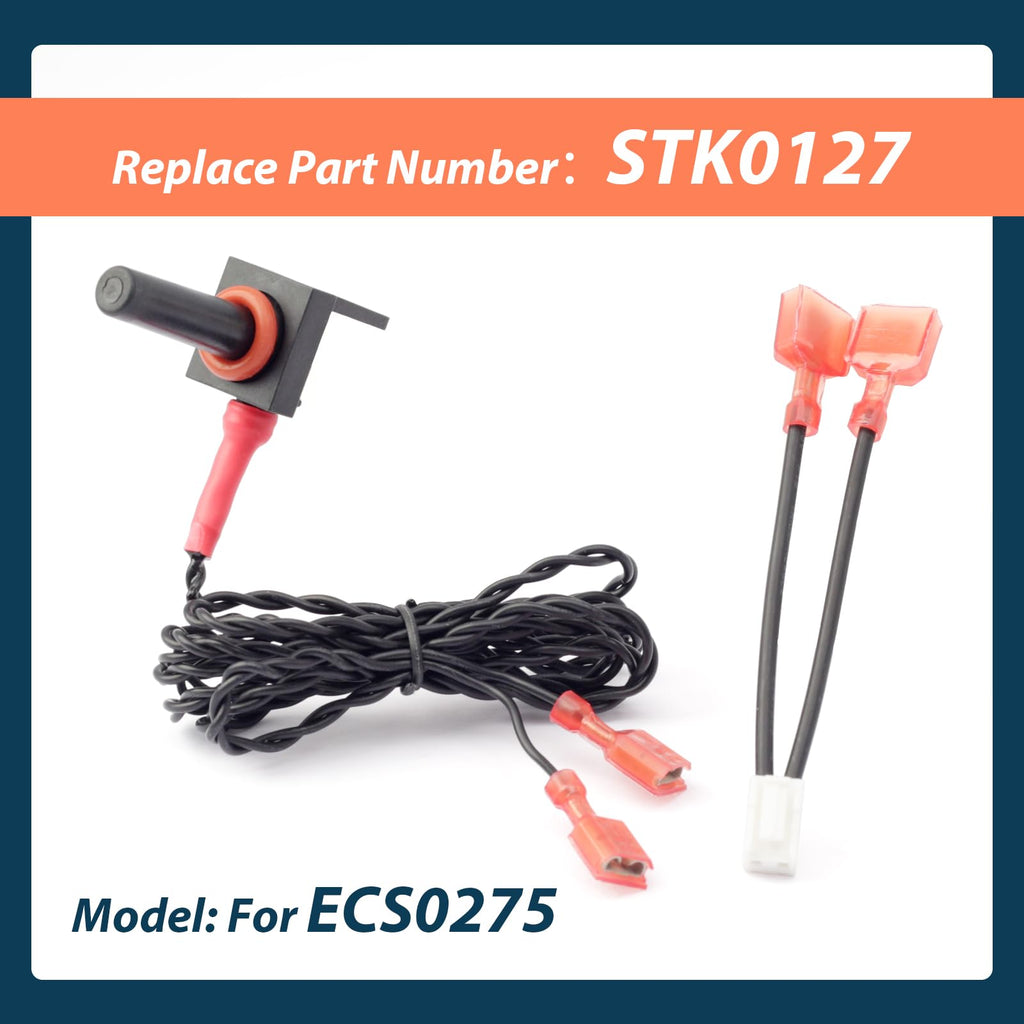 Lisnhlin ECS0275 Water Temperature Sensor Compatible with AquaCal Pool Heater Heat Pump, 10K RT Angle Water Temperature Sensor Rreplace STK0127
