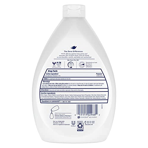 Dove Antibacterial Hand Wash Care & Protect Pack of 3 Protects Skin from Dryness, Moisturizers More Than The Leading Ordinary Hand Soap, 34 oz