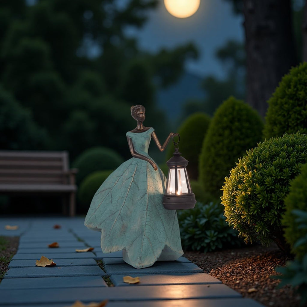 Guichifun Fairy Statues Garden Decor with Solar Lights Gifts for Women