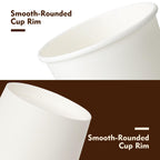 YEEHAW 100 Pack 16 oz Disposable Coffee Cups with Lids, Heat & Leak-proof Paper Cups, to Go Coffee Cups for Hot & Cold Beverage
