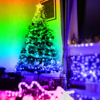 RUISHINE Battery Operated LED Strip Lights 20ft, Battery Powered LED Strip Lights for Bedroom Color Changing APP Remote, USB Led Lights for TV, Room, Kitchen, Party